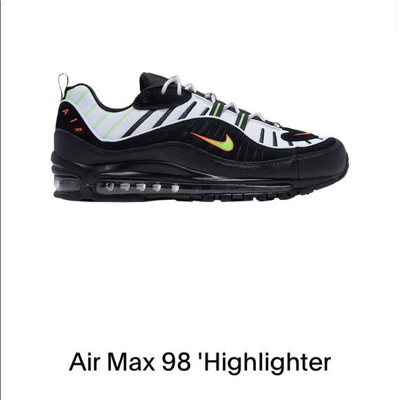 Nike Shoes Nike Air Max 98 Highlighter Mens Us 1 Poshmark